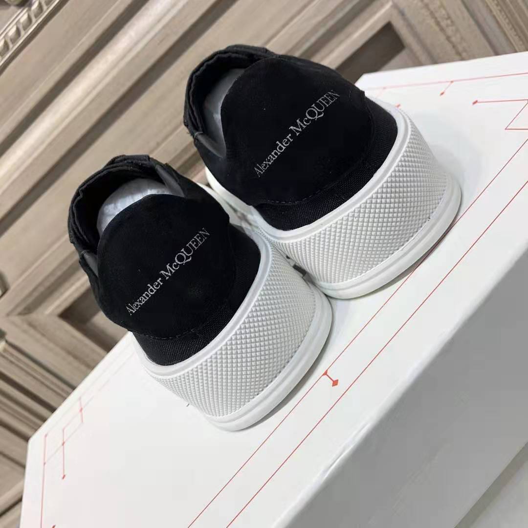 Alexander Mqueen Deck Lace-Up Plimsoll Sneaker - FashionPlug