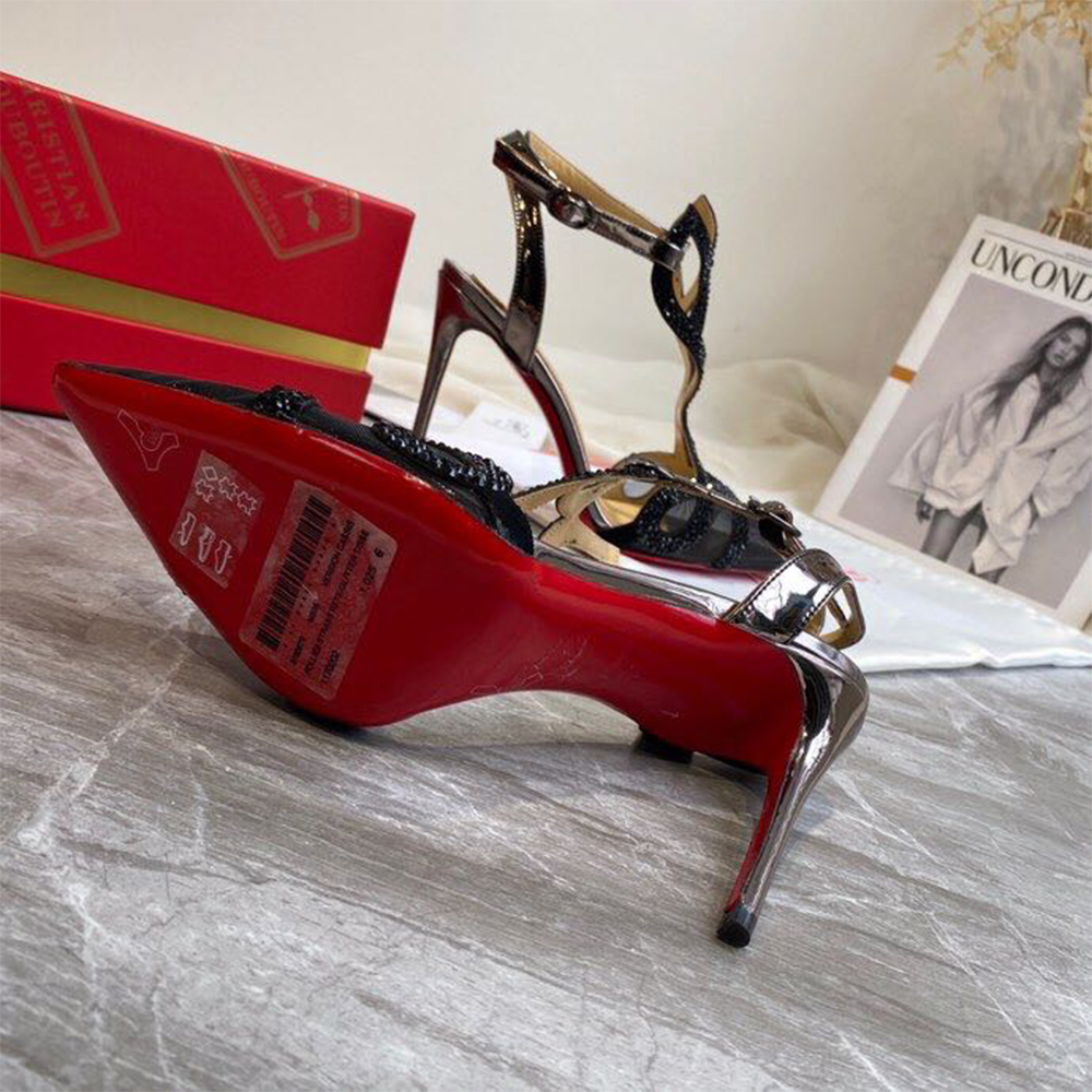 Christian Louboutin Double L Pump Strass 10CM - FashionPlug