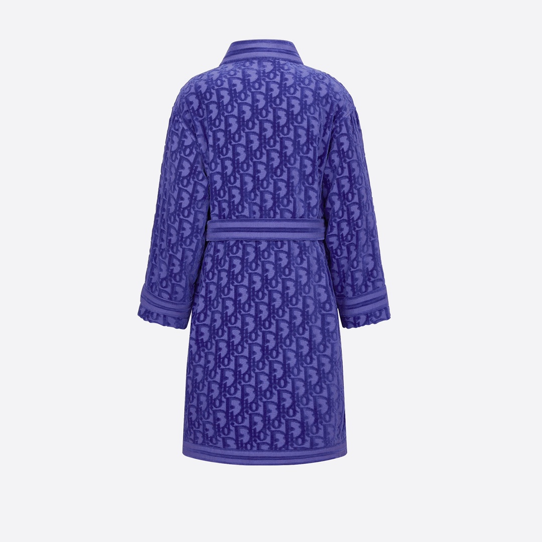 Dior Oblique Bathrobe In Purple - FashionPlug
