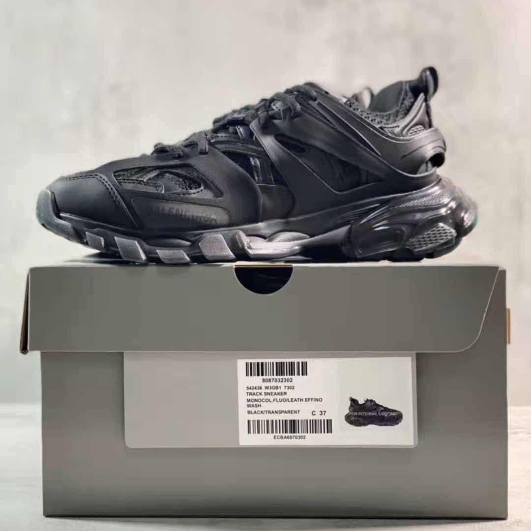 Balenciaga Men's Track Sneaker In Black - FashionPlug