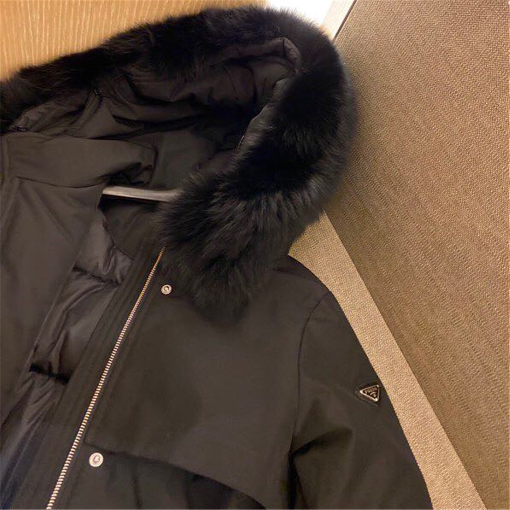 Prada Detachable Long Down Jacket(Black) - FashionPlug