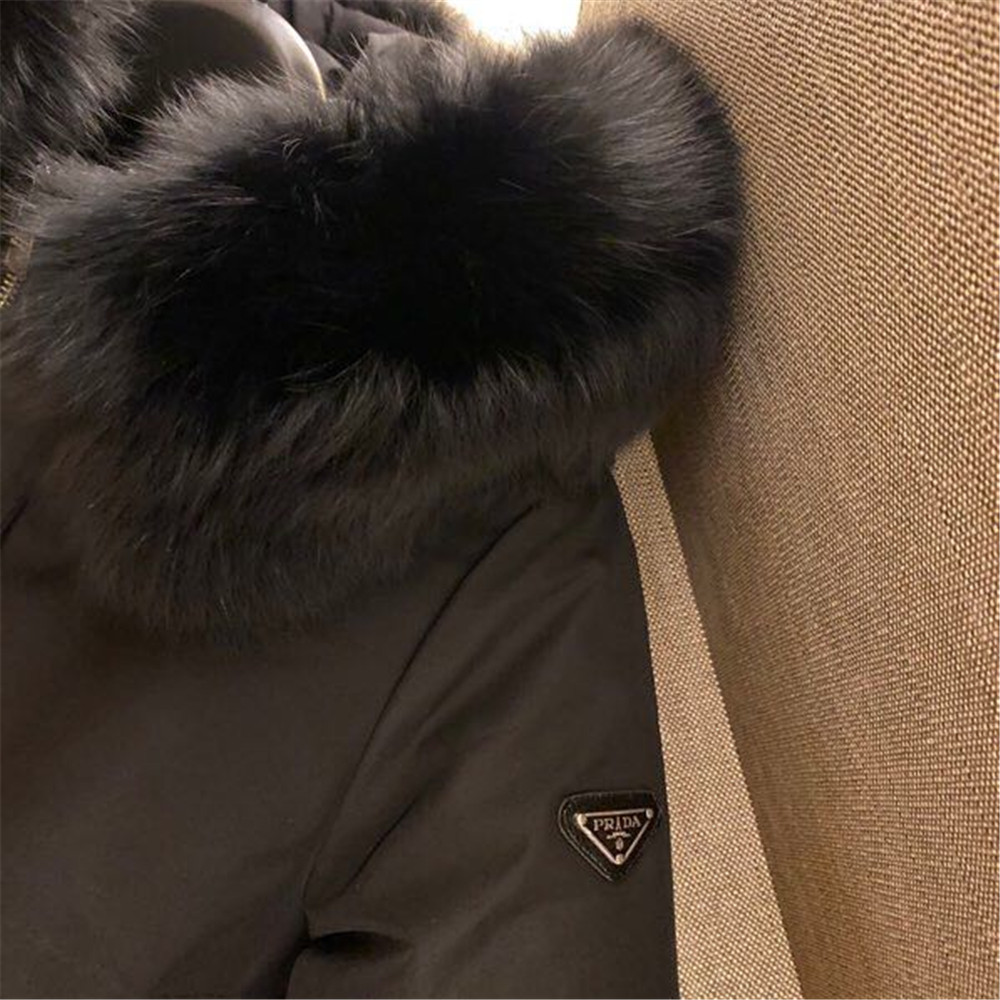 Prada Detachable Long Down Jacket(Black) - FashionPlug