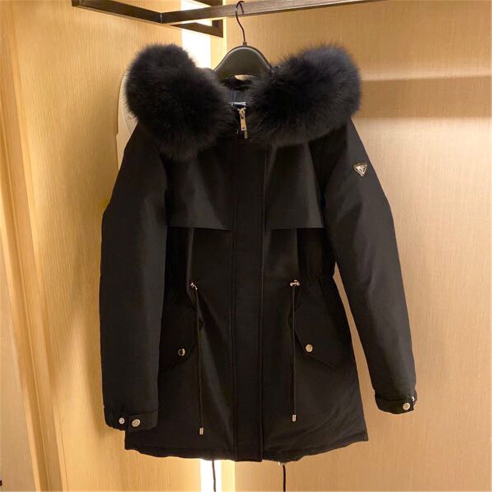Prada Detachable Long Down Jacket(Black) - FashionPlug