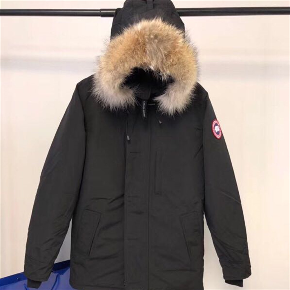 Canada Goose Men Padded Long Down Jacket In Black(06） - FashionPlug