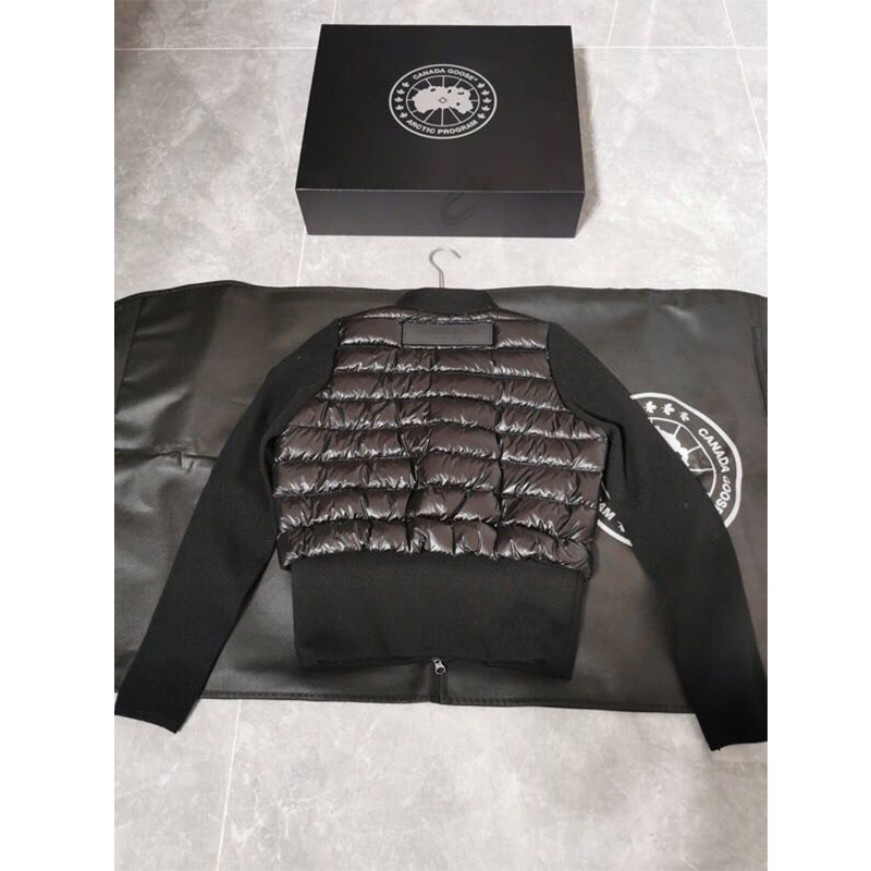 Moncler Mon Women Padded Knit Short Down Jacket Black - FashionPlug