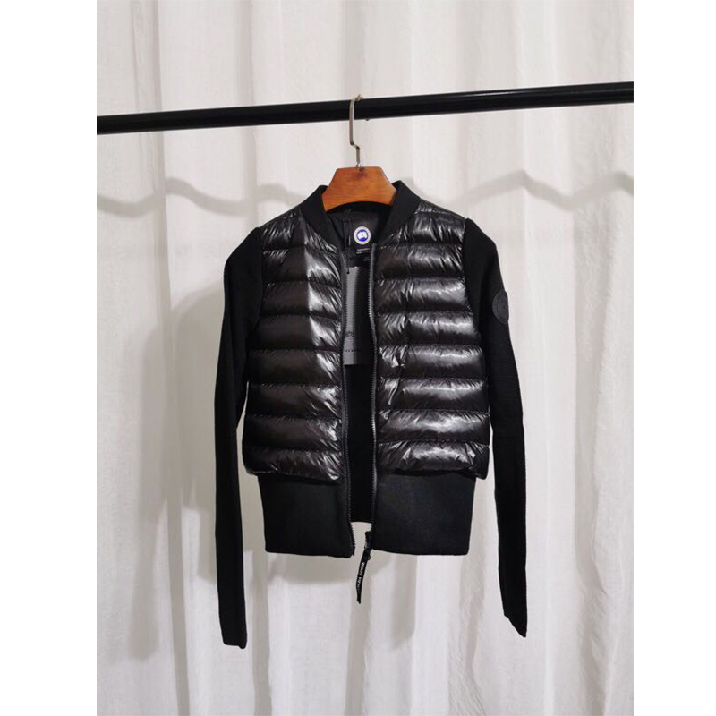 Moncler Mon Women Padded Knit Short Down Jacket Black - FashionPlug