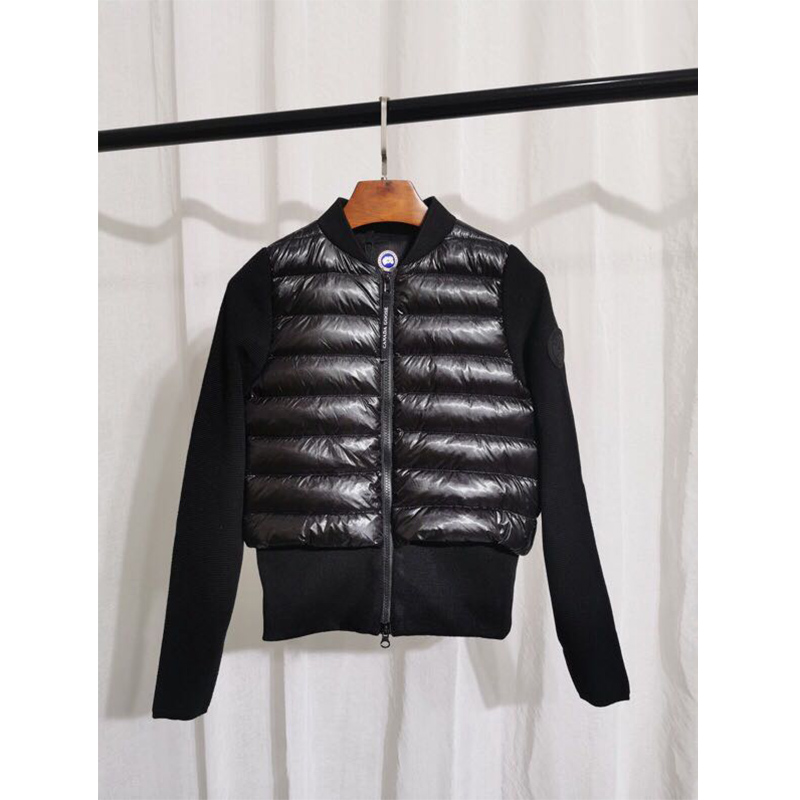 Moncler Mon Women Padded Knit Short Down Jacket Black - FashionPlug
