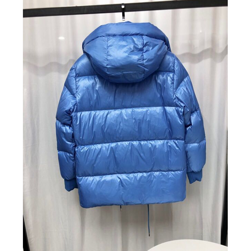 Moncler Lamentin Short Down Jacket In Blue - FashionPlug