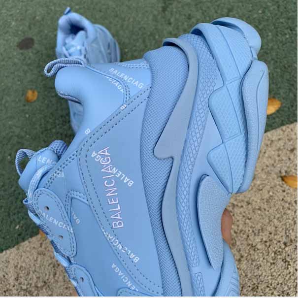 Balenciaga Men's Allover Logo Triple   Sneaker - FashionPlug