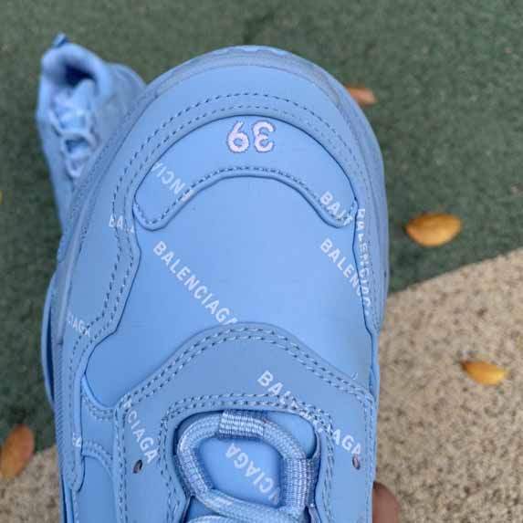 Balenciaga Men's Allover Logo Triple   Sneaker - FashionPlug