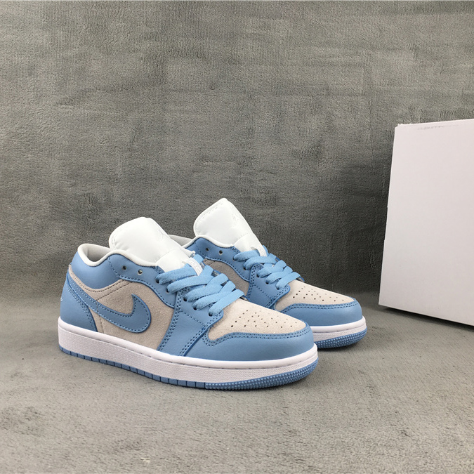 Nike Low Dunk Sneaker In Blue&White - FashionPlug