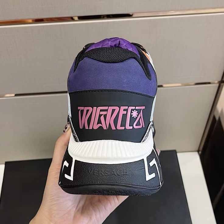 Versace Trigreca Sneakers Purple - FashionPlug