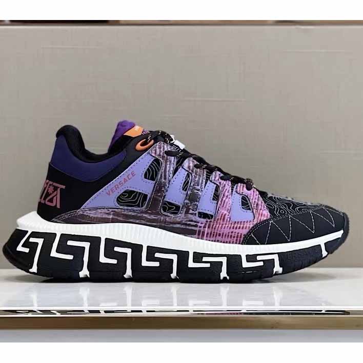 Versace Trigreca Sneakers Purple - FashionPlug
