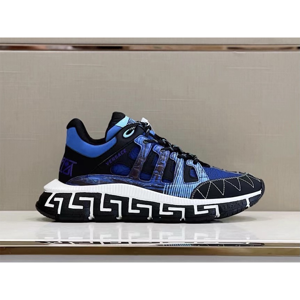 Versace Trigreca Sneakers Blue - FashionPlug