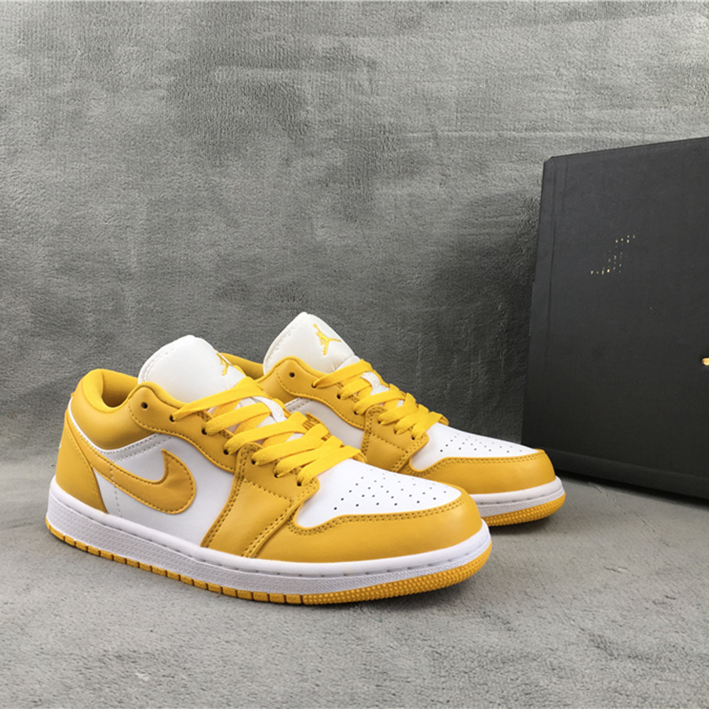 Jordan AJ 1 Low “Pollen” Sneakers - FashionPlug
