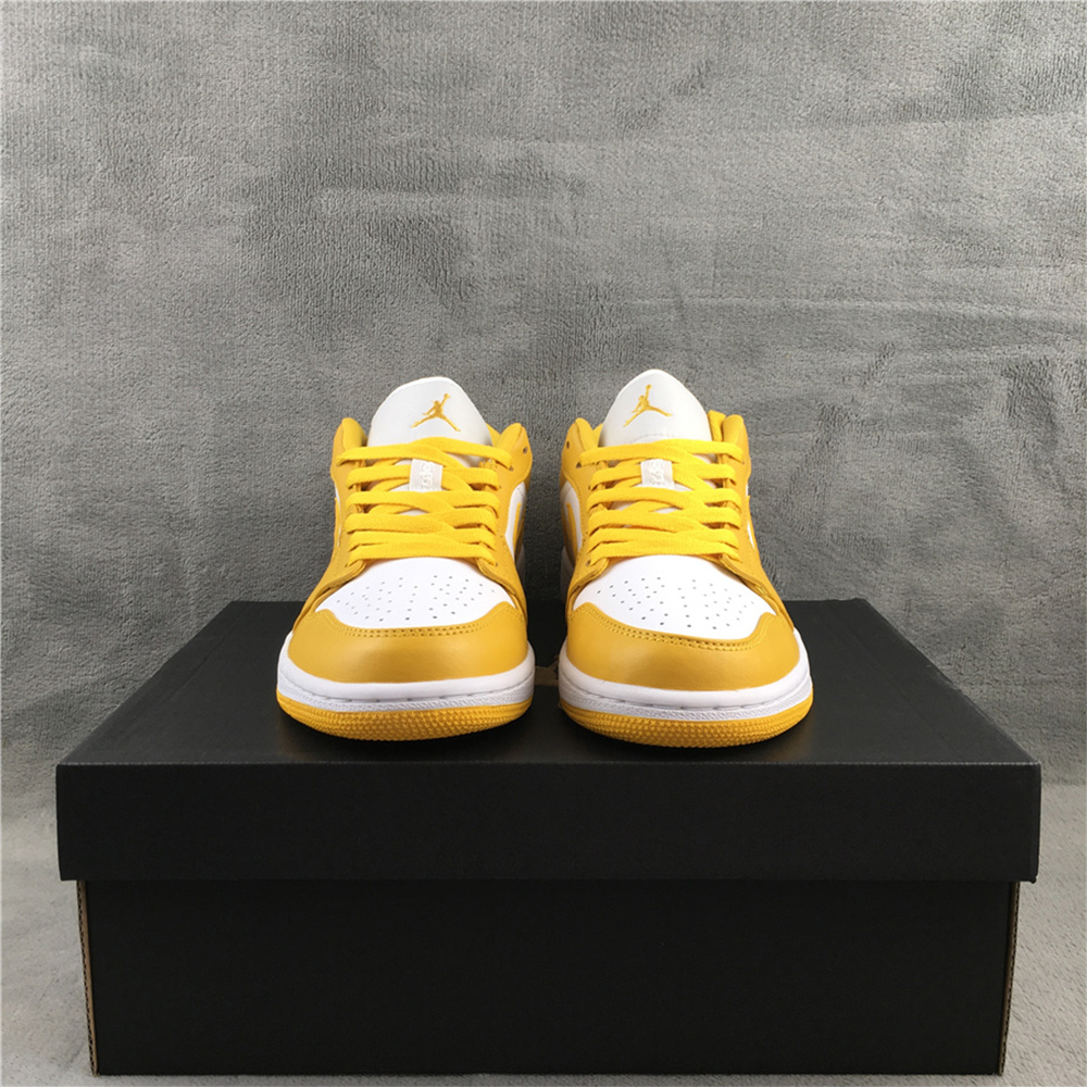 Jordan AJ 1 Low “Pollen” Sneakers - FashionPlug