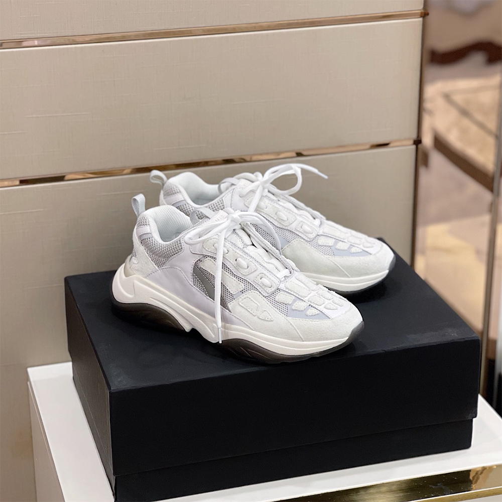 Amiri Bone Runner Sneakers White - FashionPlug