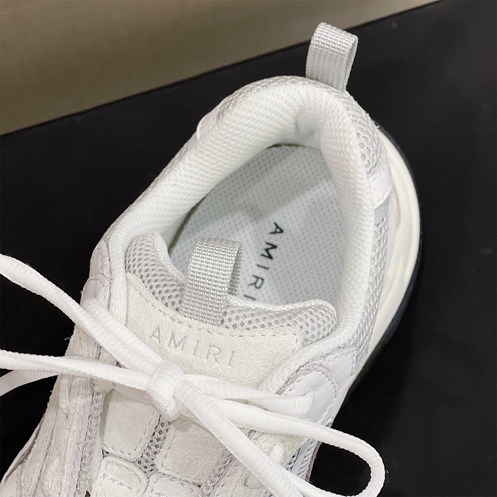 Amiri Bone Runner Sneakers White - FashionPlug