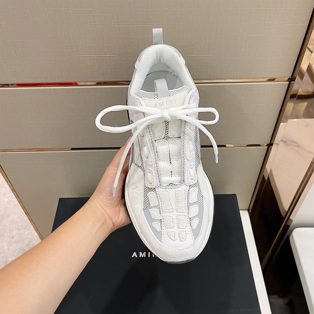 Amiri Bone Runner Sneakers White - FashionPlug