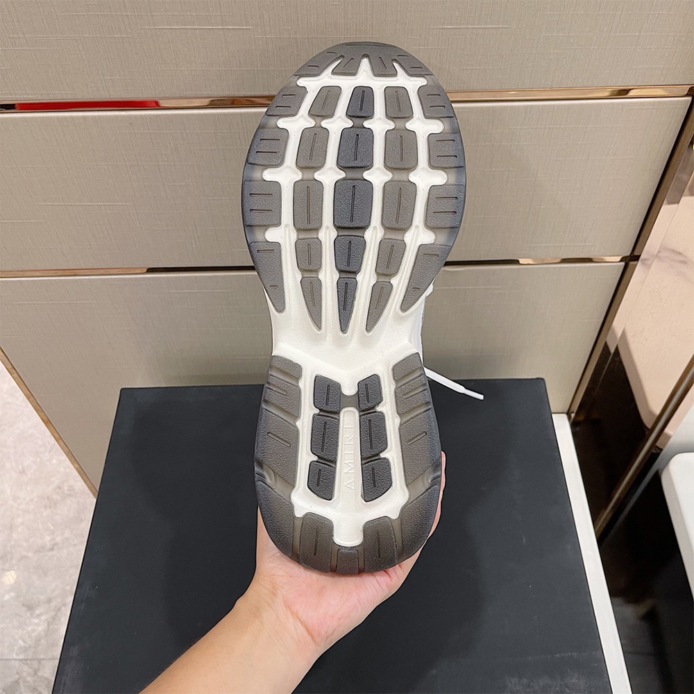 Amiri Bone Runner Sneakers White - FashionPlug