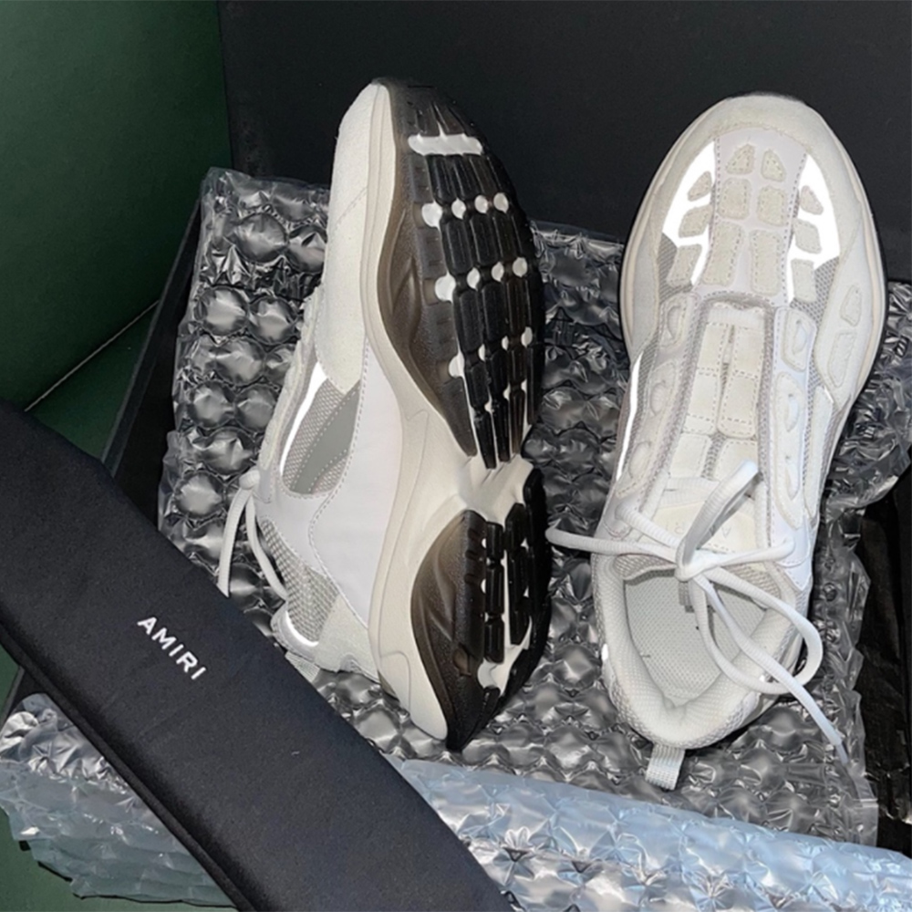Amiri Bone Runner Sneakers White - FashionPlug