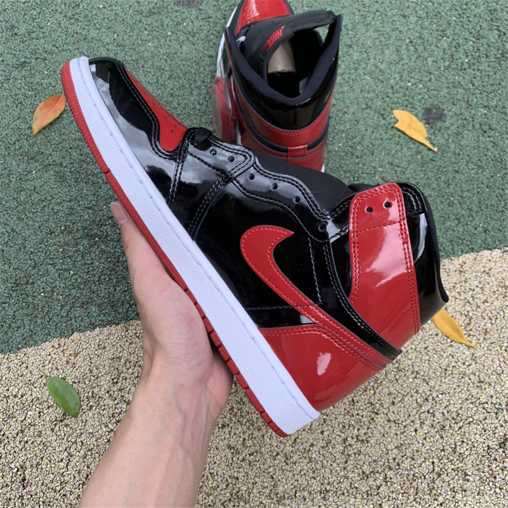 Jordan AJ1 High OG “Bred Patent” - FashionPlug