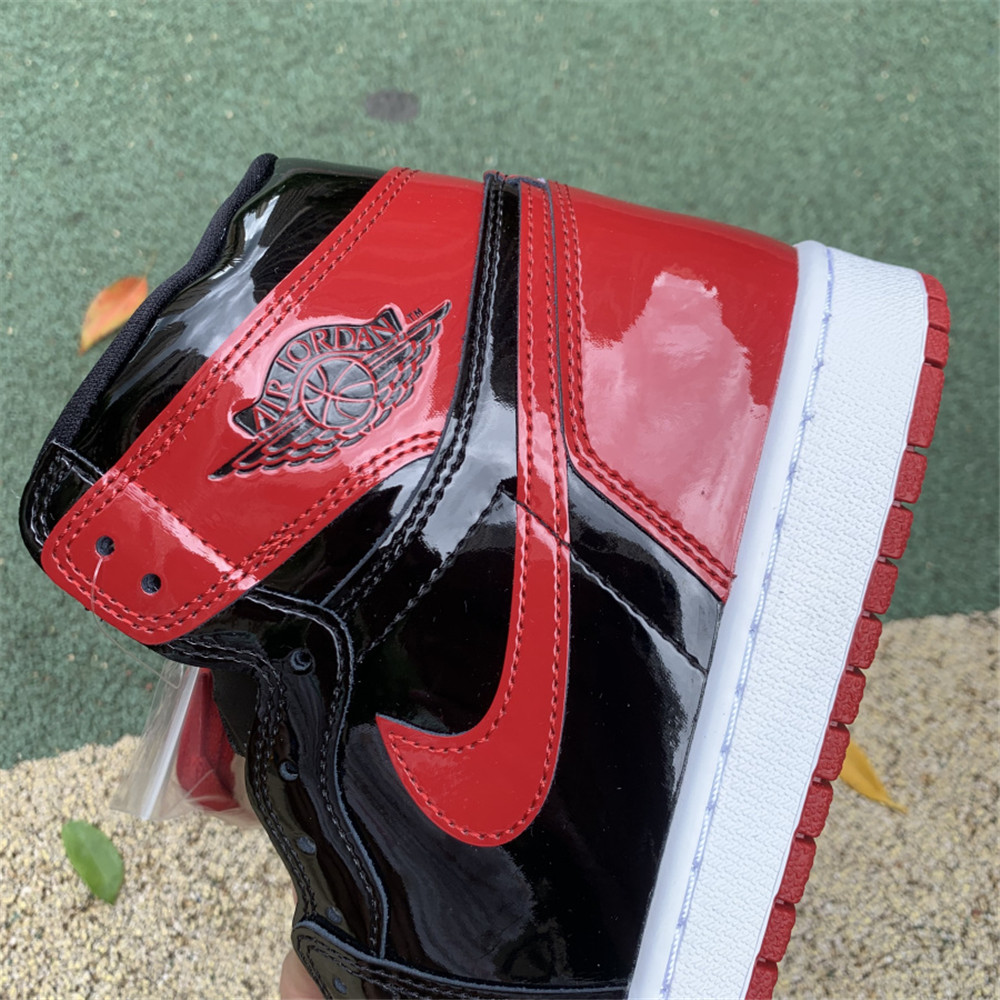 Jordan AJ1 High OG “Bred Patent” - FashionPlug