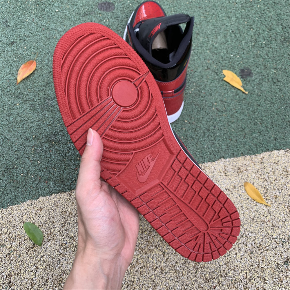 Jordan AJ1 High OG “Bred Patent” - FashionPlug