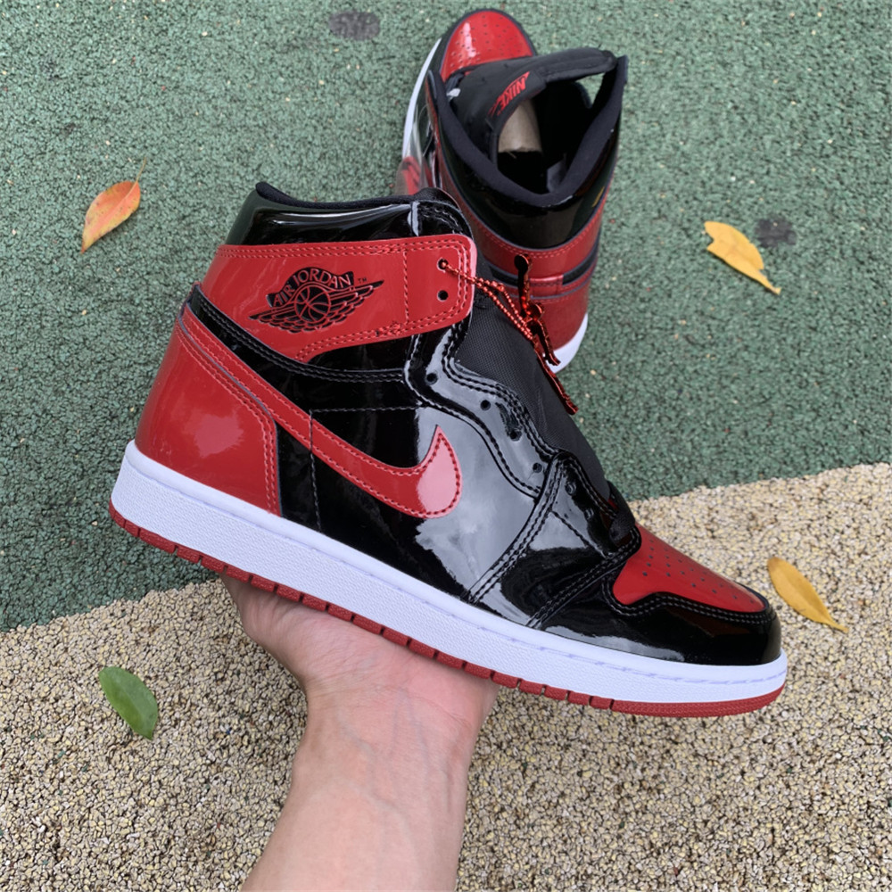 Jordan AJ1 High OG “Bred Patent” - FashionPlug