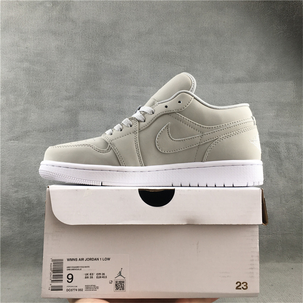 Jordan AJ1 Low Grey Fog Sneaker DC0774-002 - FashionPlug