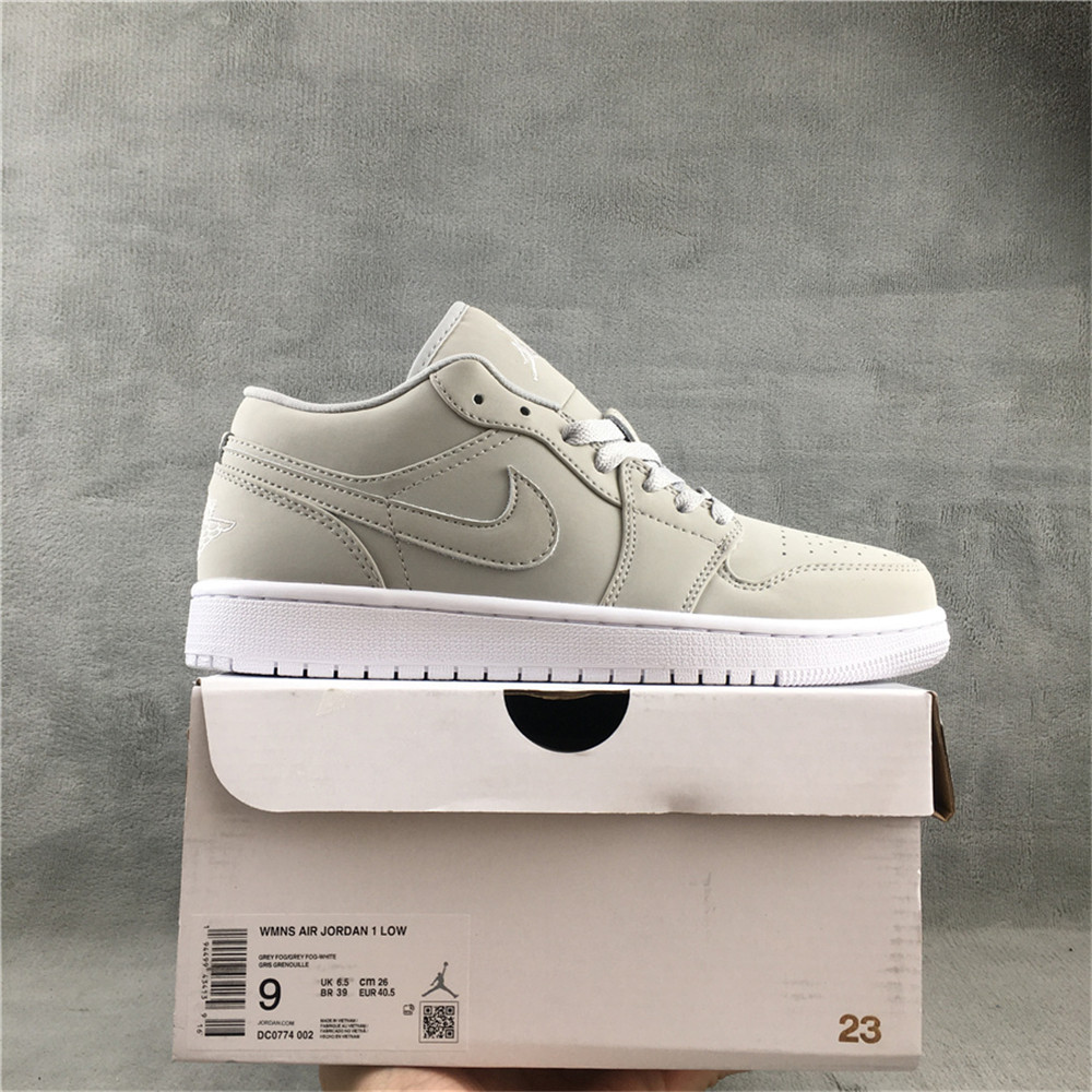 Jordan AJ1 Low Grey Fog Sneaker DC0774-002 - FashionPlug