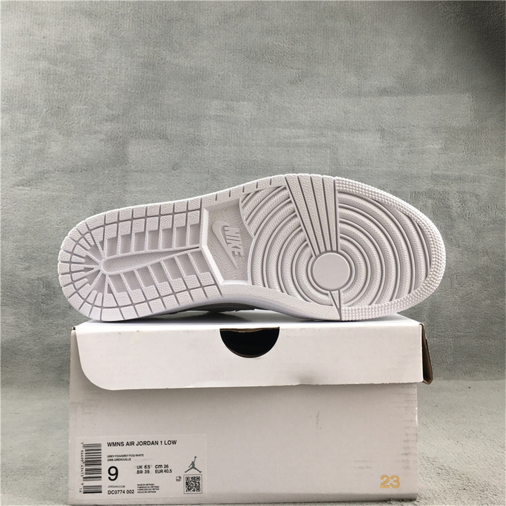 Jordan AJ1 Low Grey Fog Sneaker DC0774-002 - FashionPlug