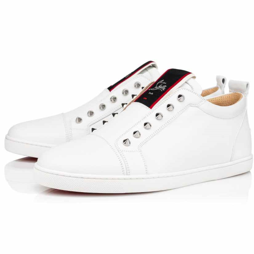 Christian Louboutin F.A.V Fiqeu A Vontade White Calf  - FashionPlug