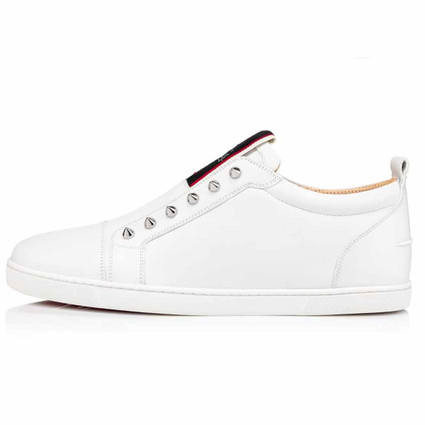 Christian Louboutin F.A.V Fiqeu A Vontade White Calf  - FashionPlug