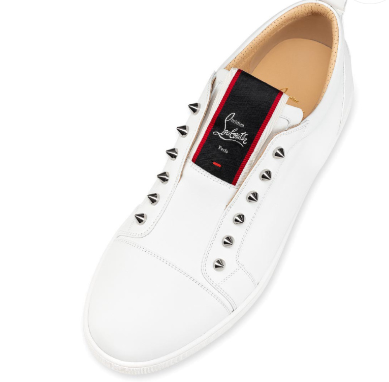Christian Louboutin F.A.V Fiqeu A Vontade White Calf  - FashionPlug