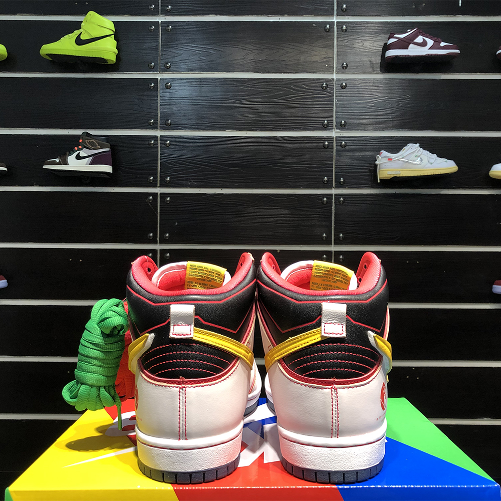 Gundam X Nike SB Dunk High Project RX-0 Unicorn - FashionPlug