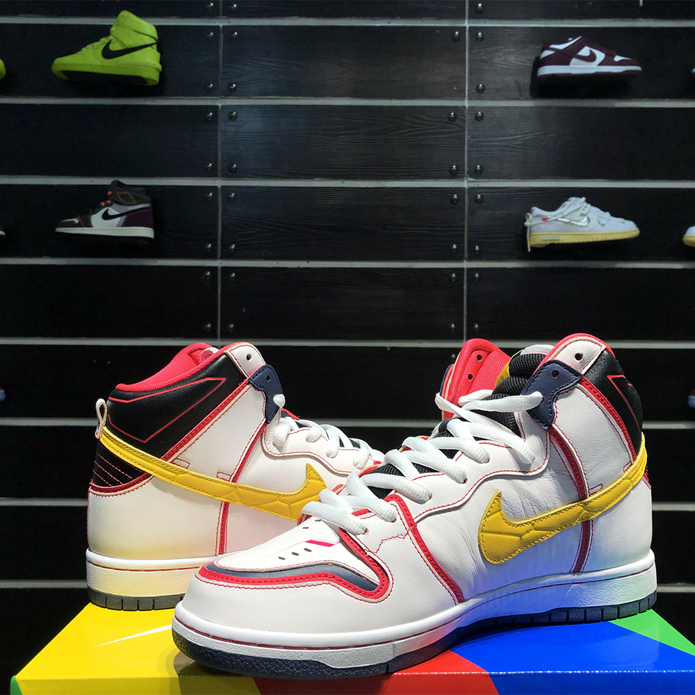 Gundam X Nike SB Dunk High Project RX-0 Unicorn - FashionPlug