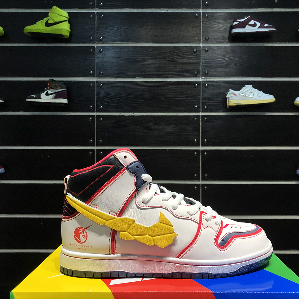 Gundam X Nike SB Dunk High Project RX-0 Unicorn - FashionPlug