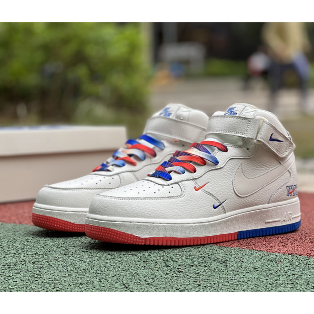 Nike Air Force 1 Mid NYC Rainbow Sneaker - FashionPlug
