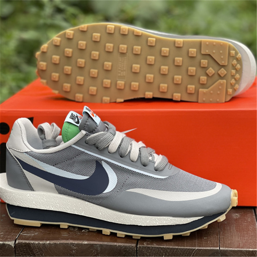 Clot X Sacai X Nike LDWaffle "Neutral Grey" Sneaker - FashionPlug