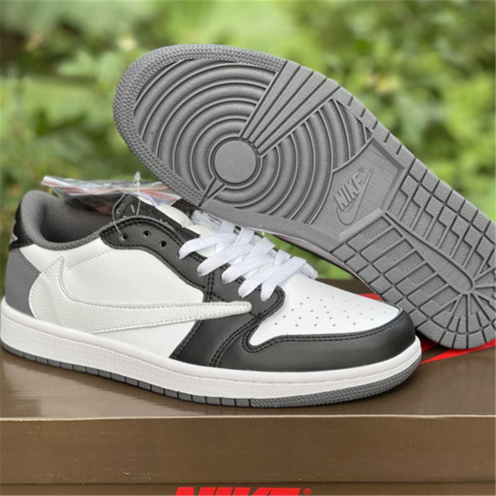 Jordan Travis Scott X AJ1 Low Sneaker In Grey/Black CQ4277 008 - FashionPlug