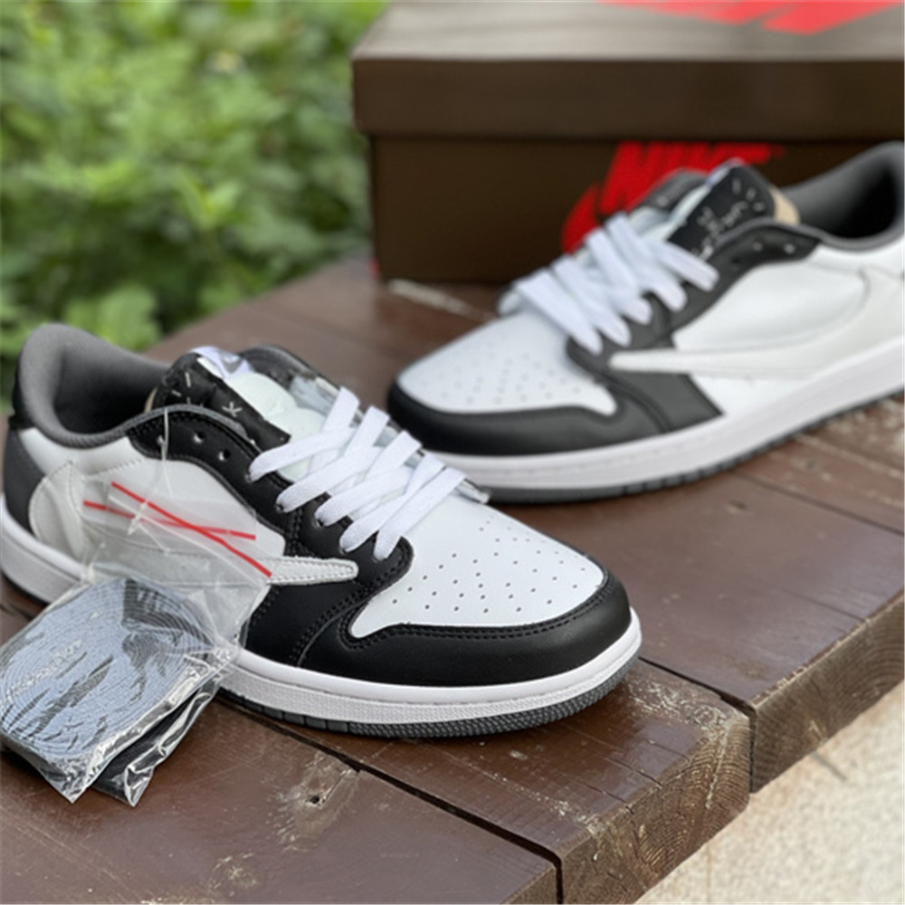 Jordan Travis Scott X AJ1 Low Sneaker In Grey/Black CQ4277 008 - FashionPlug