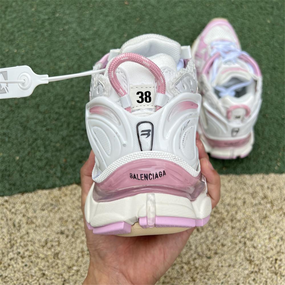 Balenciaga Track Sneaker In Cherry Pink  - FashionPlug
