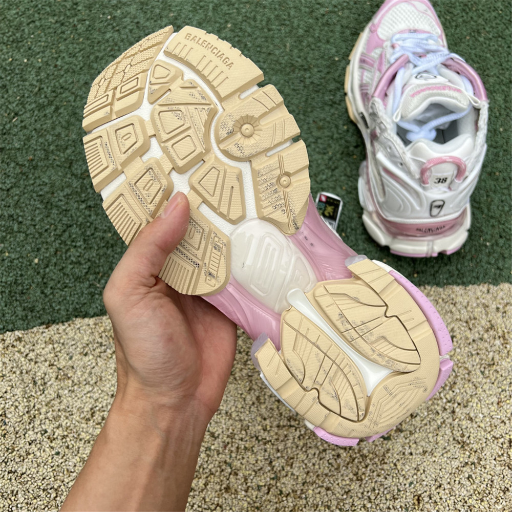 Balenciaga Track Sneaker In Cherry Pink  - FashionPlug