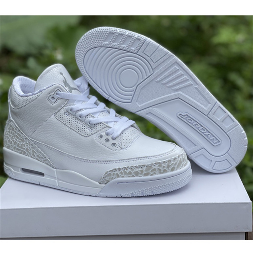 Jordan AJ3 “Triple White” Sneaker 136064-111 - FashionPlug