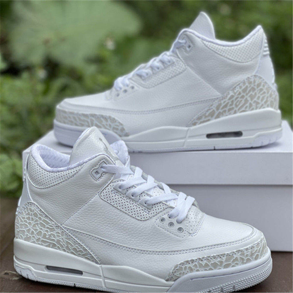 Jordan AJ3 “Triple White” Sneaker 136064-111 - FashionPlug