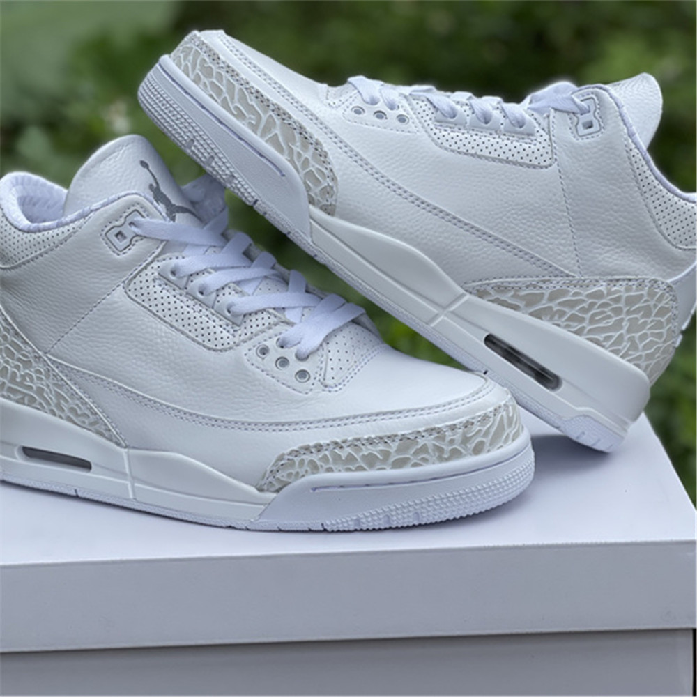 Jordan AJ3 “Triple White” Sneaker 136064-111 - FashionPlug
