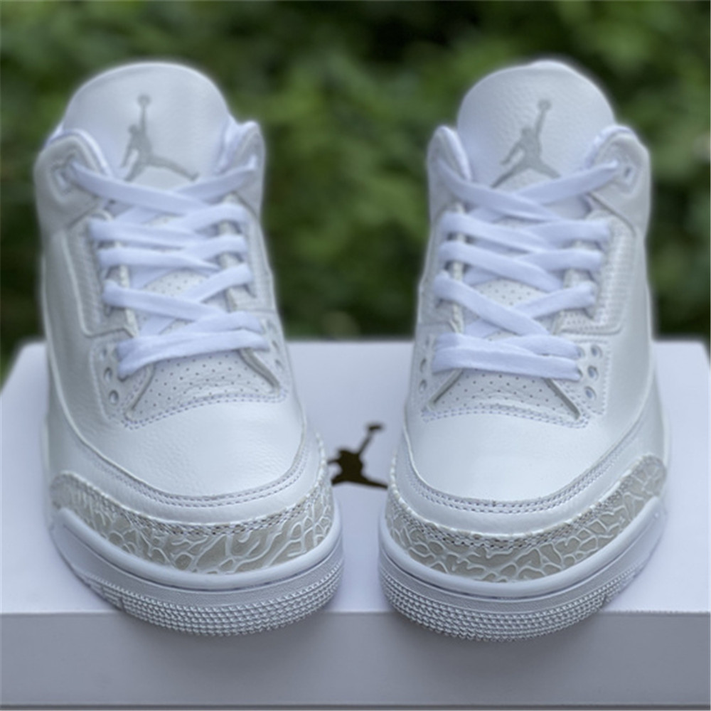 Jordan AJ3 “Triple White” Sneaker 136064-111 - FashionPlug