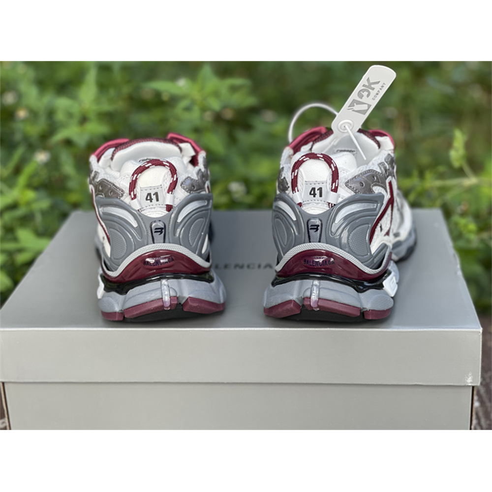 Balenciaga Runner Sneaker In Burgundy - FashionPlug