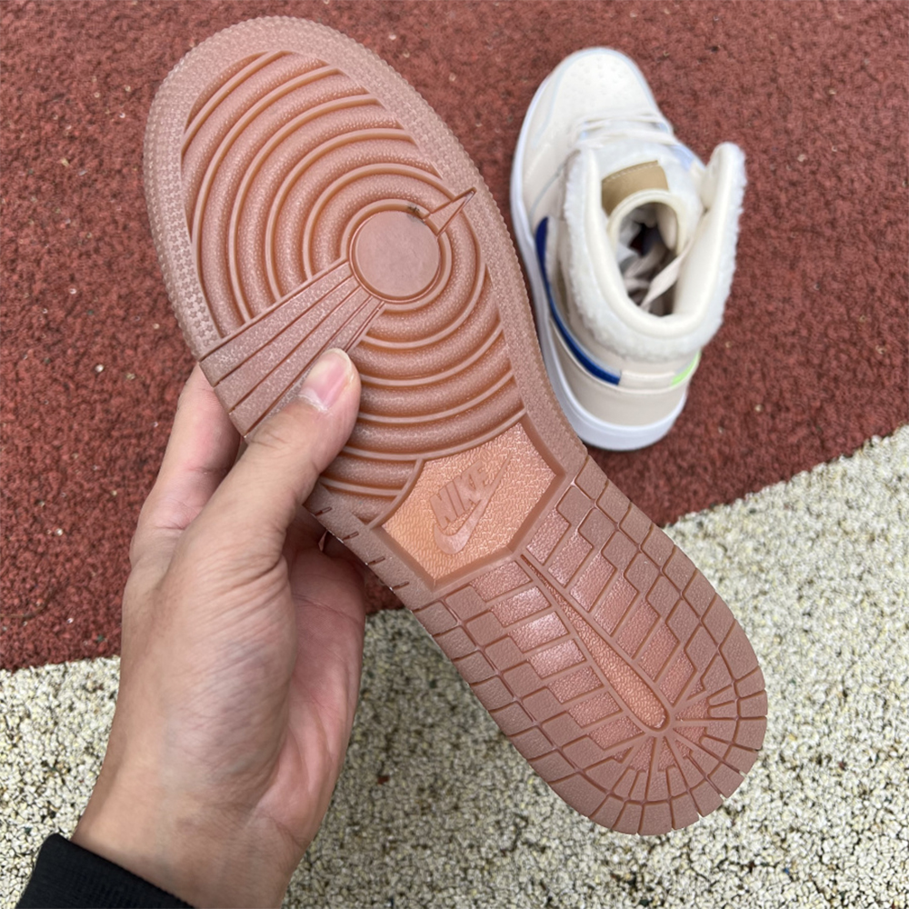 Jordan AJ1 Mid Multicolor Hook Milk White Sneaker - FashionPlug